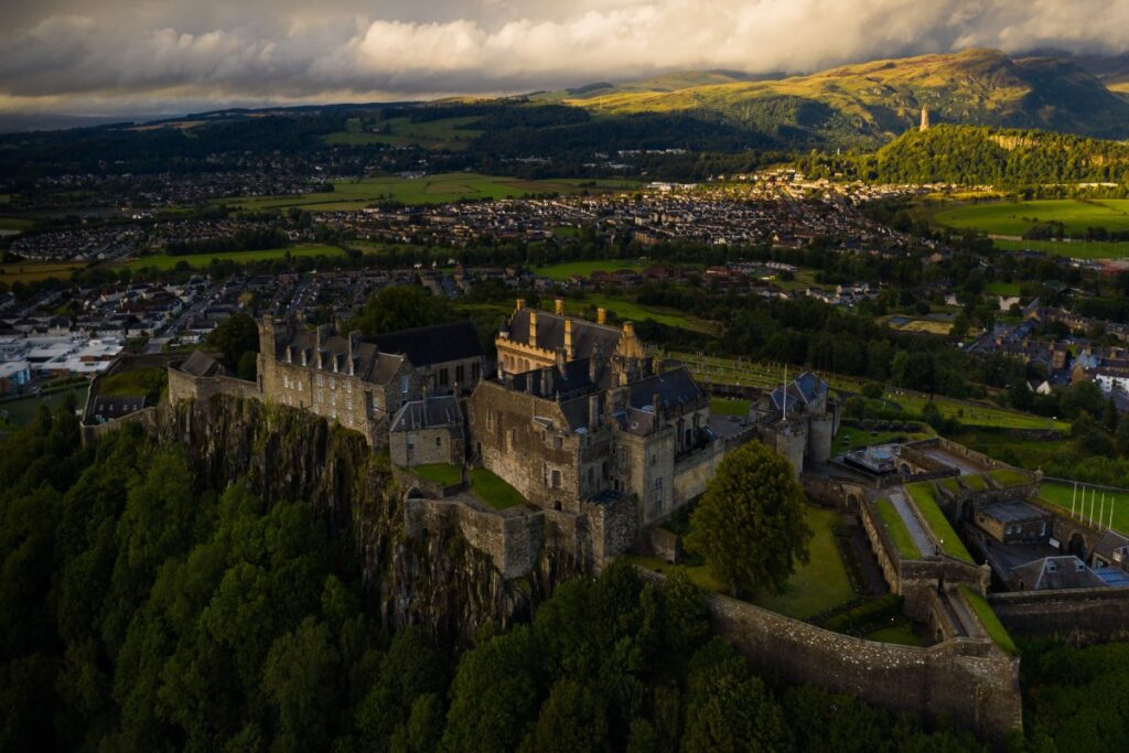 Stirling Castle in the Lowlands of Scotland